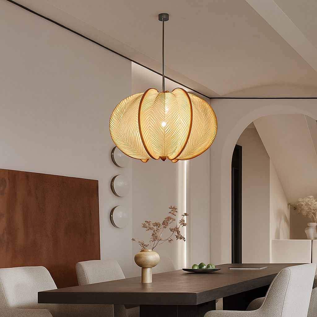 suspension en bois rétro style nordique pour décoration intérieure