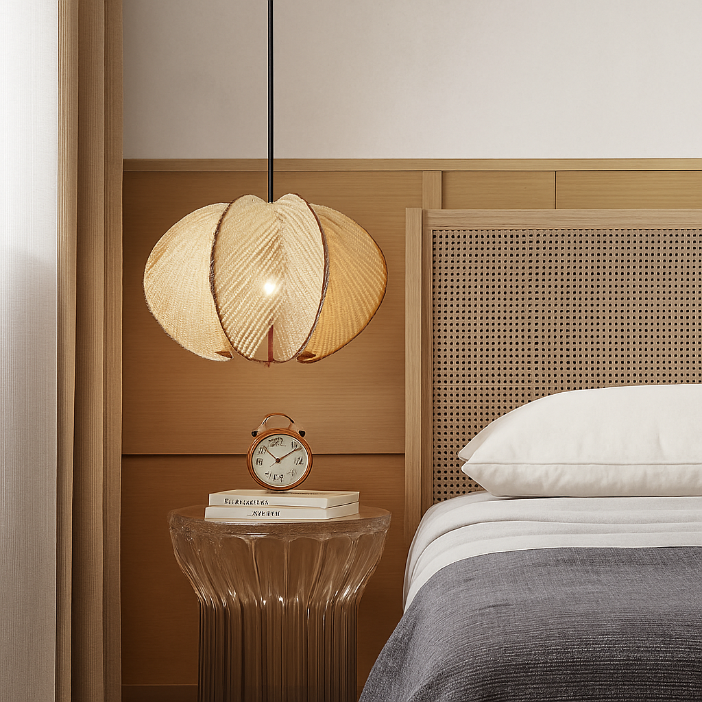 suspension en bois rétro style nordique pour décoration intérieure