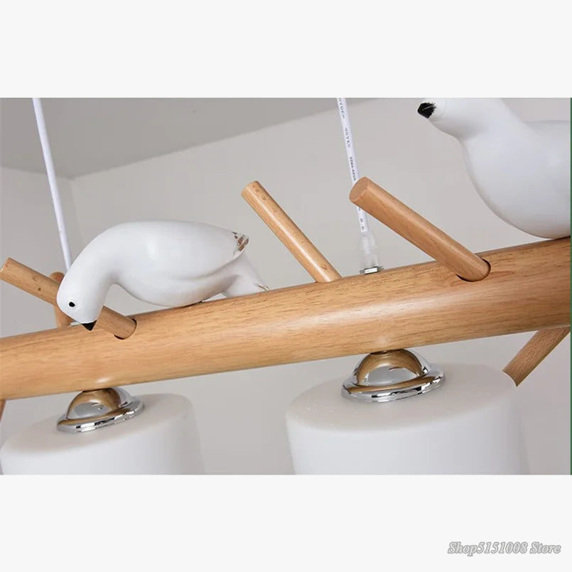 suspension en bois style nordique et japonais