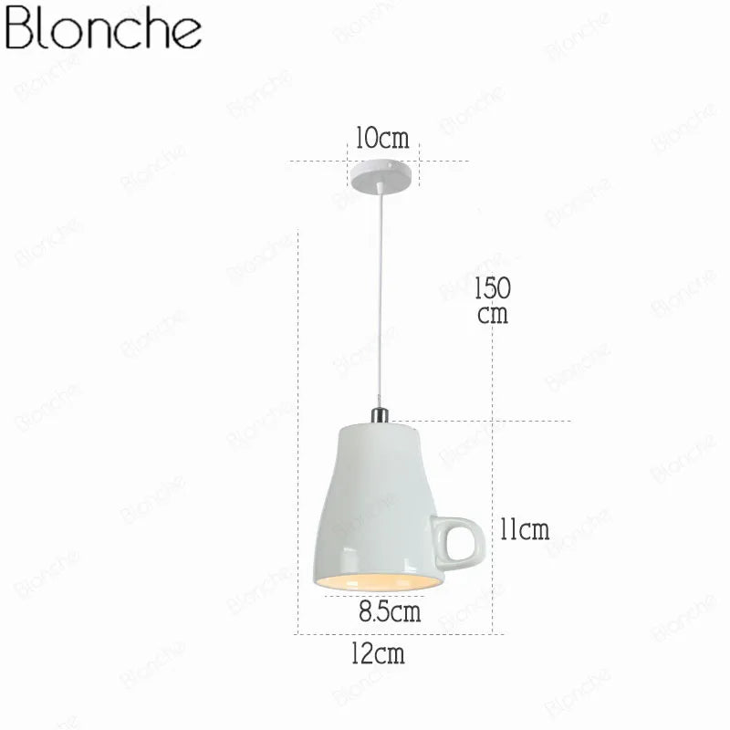 Suspension en céramique avec tasse de thé et théière