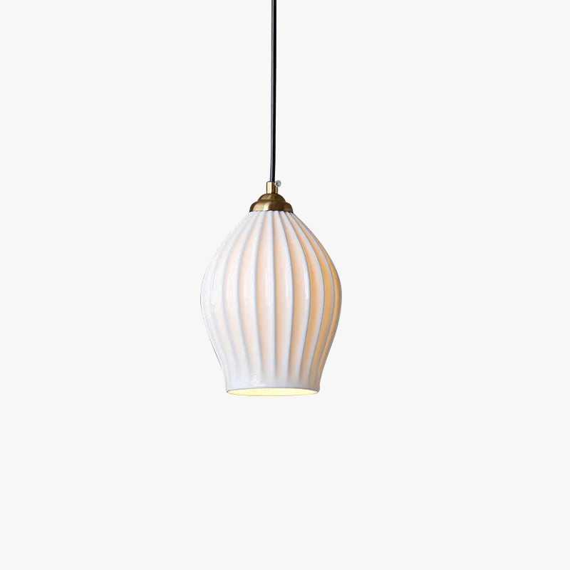 suspension en céramique design nordique créatif pour éclairage moderne
