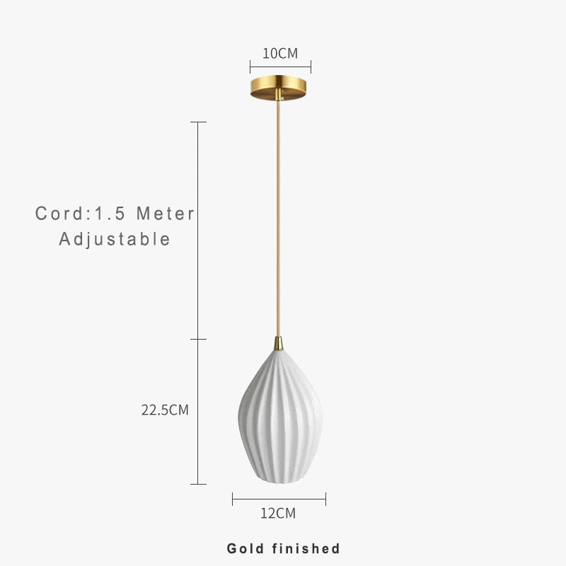 suspension en céramique design nordique créatif pour éclairage moderne