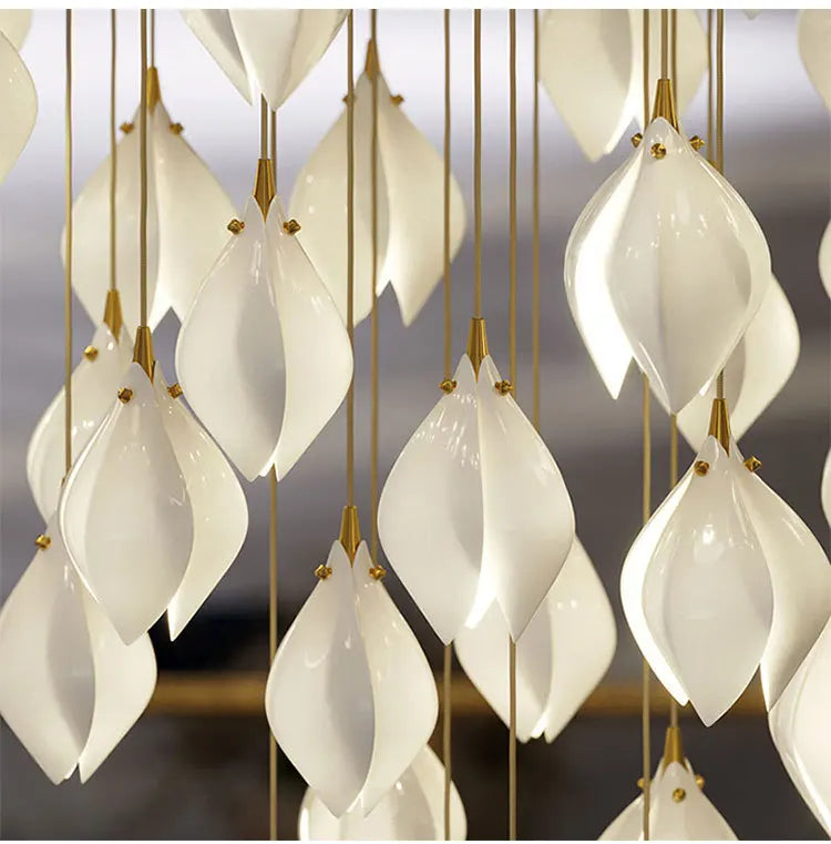 suspension en céramique nordique design fleur pour décoration intérieure