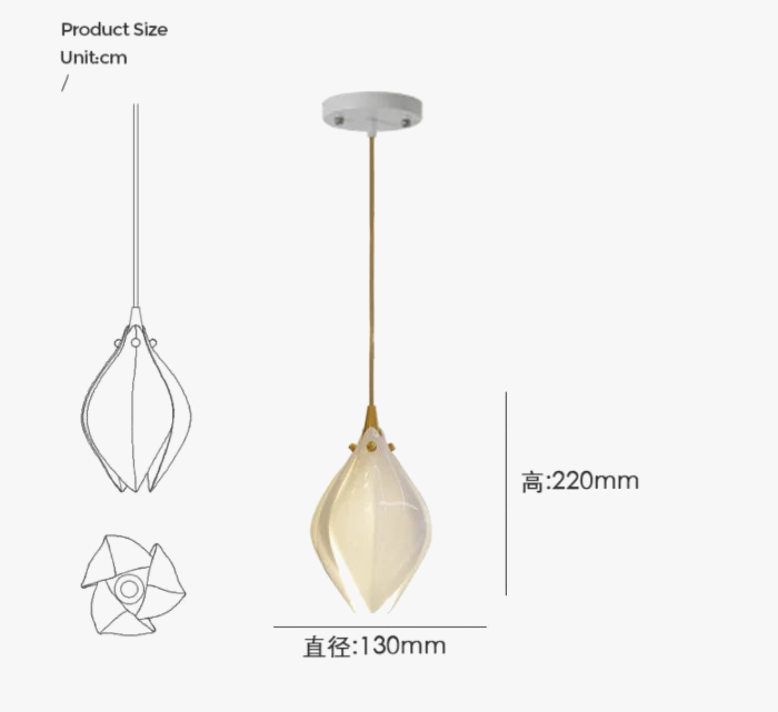 suspension en céramique nordique design fleur pour décoration intérieure