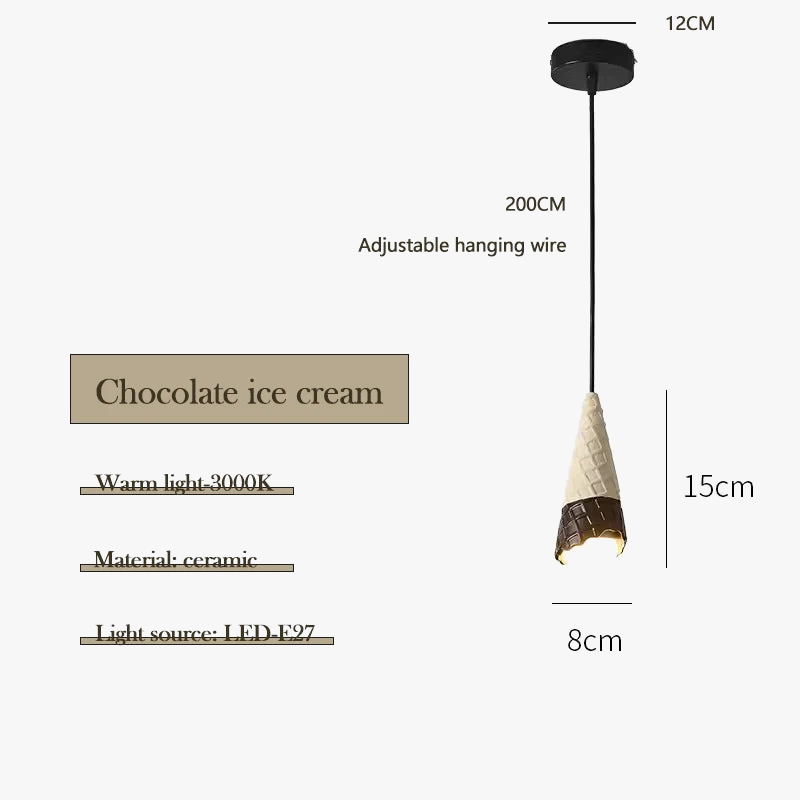 suspension en céramique pour chambre d enfant créative lampe à LED