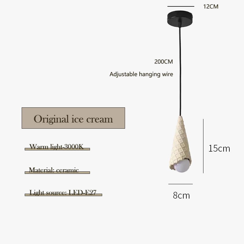 suspension en céramique pour chambre d enfant créative lampe à LED