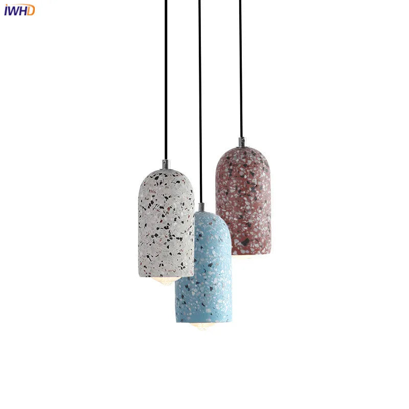 suspension en ciment nordique design moderne pour intérieur lumineux