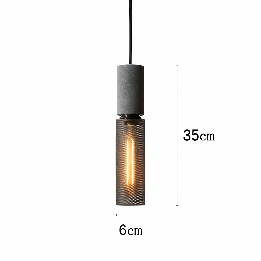 Suspension en ciment style américain vintage pour loft café bar restaurant