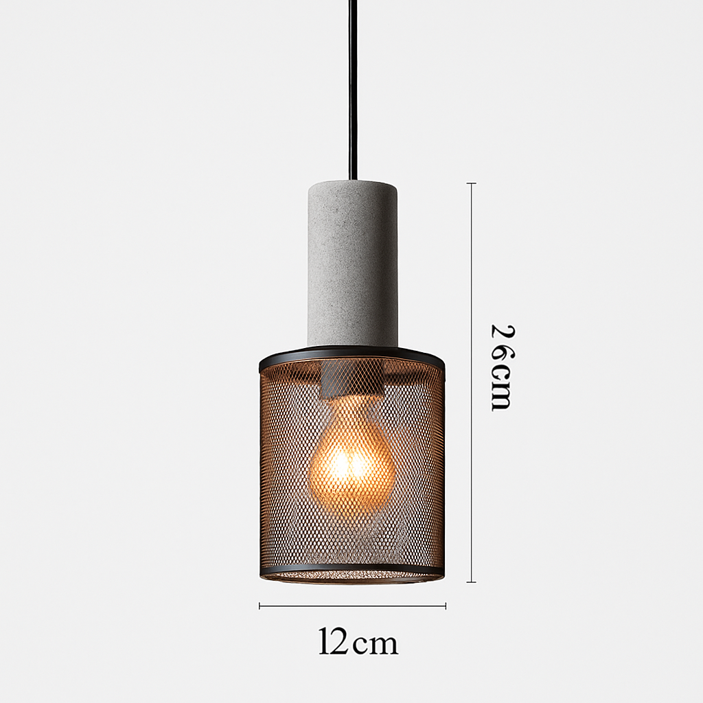 Suspension en ciment style américain vintage pour loft café bar restaurant
