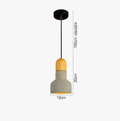 suspension en ciment style campagnard américain pour décoration intérieure