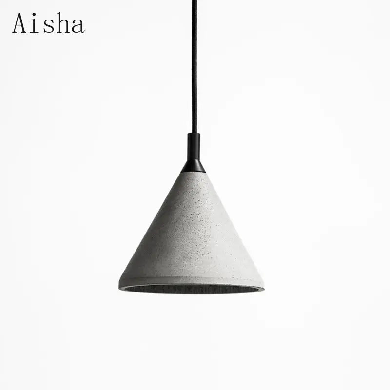 suspension en ciment style industriel pour café ou restaurant
