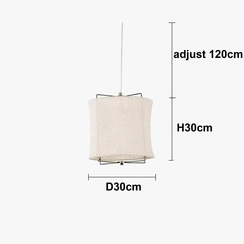 suspension en coton et lin style wabi sabi fait main pour restaurants et hôtels