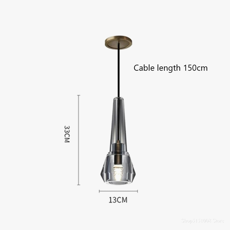 suspension en cristal de luxe pour décoration intérieure