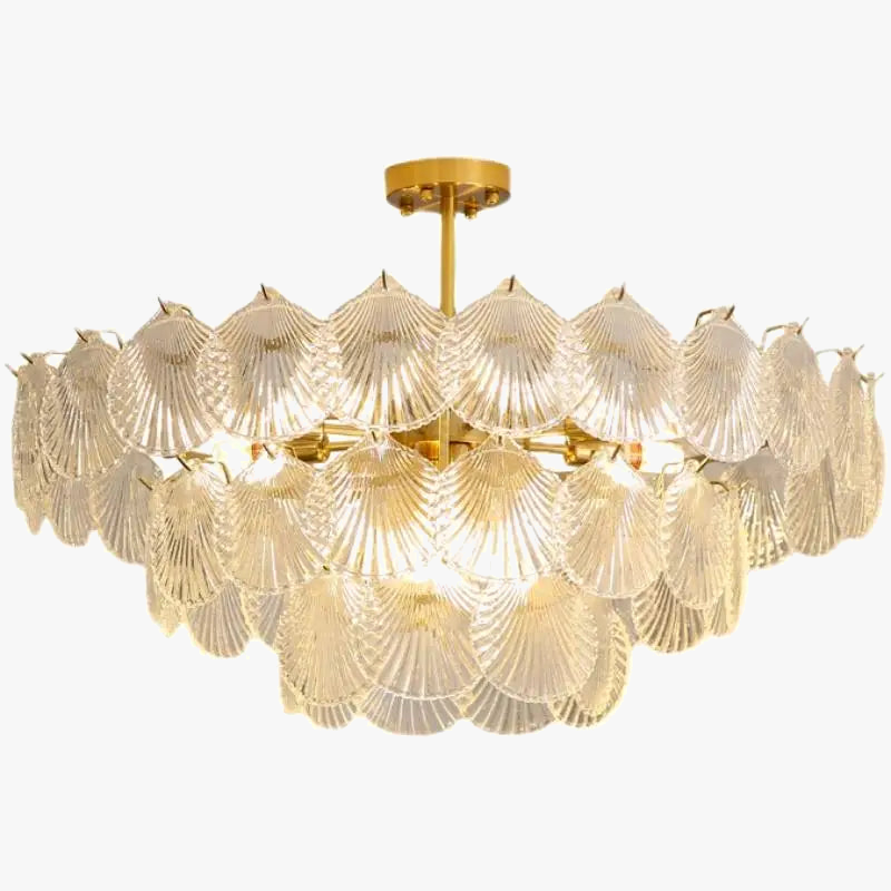 suspension en cristal design nordique luxueux éclairage d'ambiance