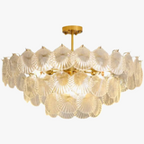 suspension en cristal design nordique luxueux éclairage d'ambiance