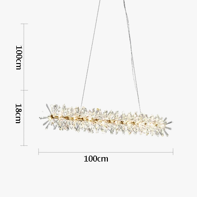 suspension en cristal design nordique pour éclairage élégant