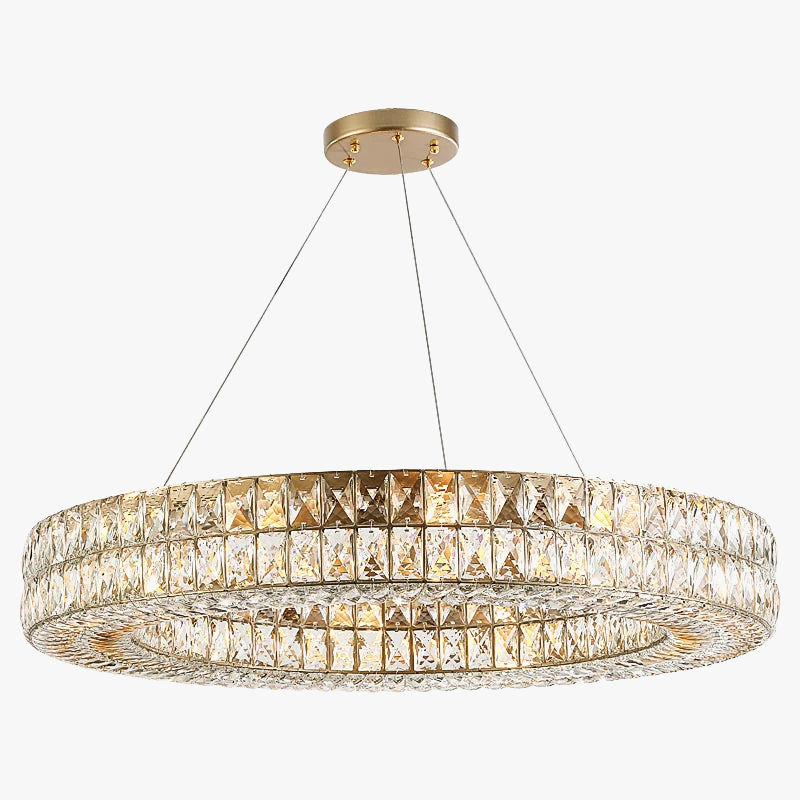 suspension en cristal design postmoderne pour intérieur élégant