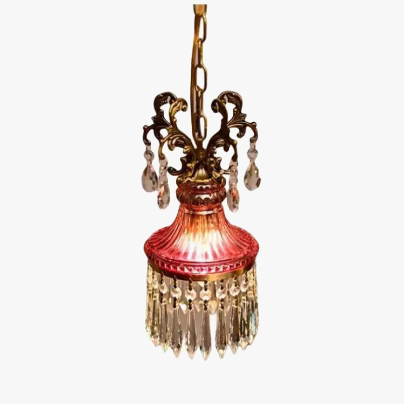 suspension en cristal français rétro pour ambiance luxueuse