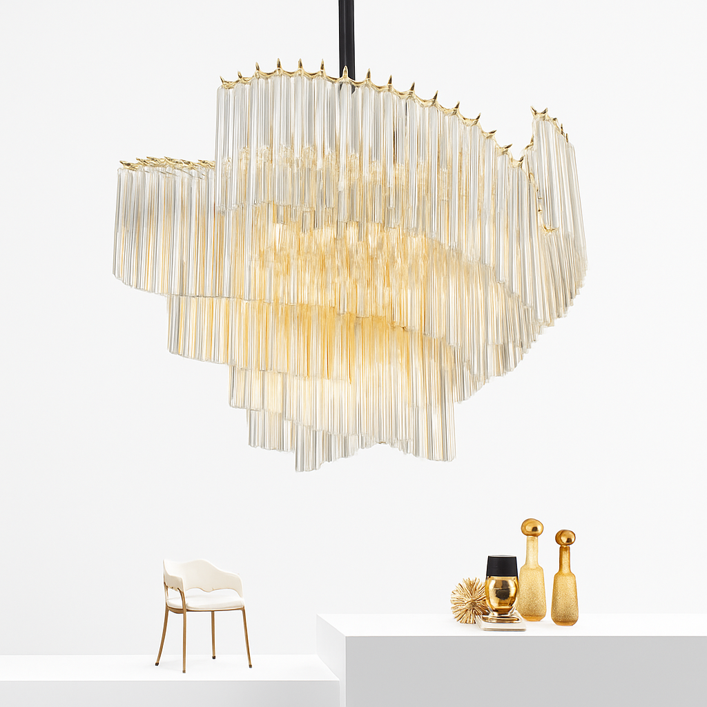suspension en cristal luxe pour décoration moderne créative