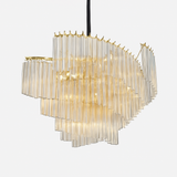 suspension en cristal luxe pour décoration moderne créative