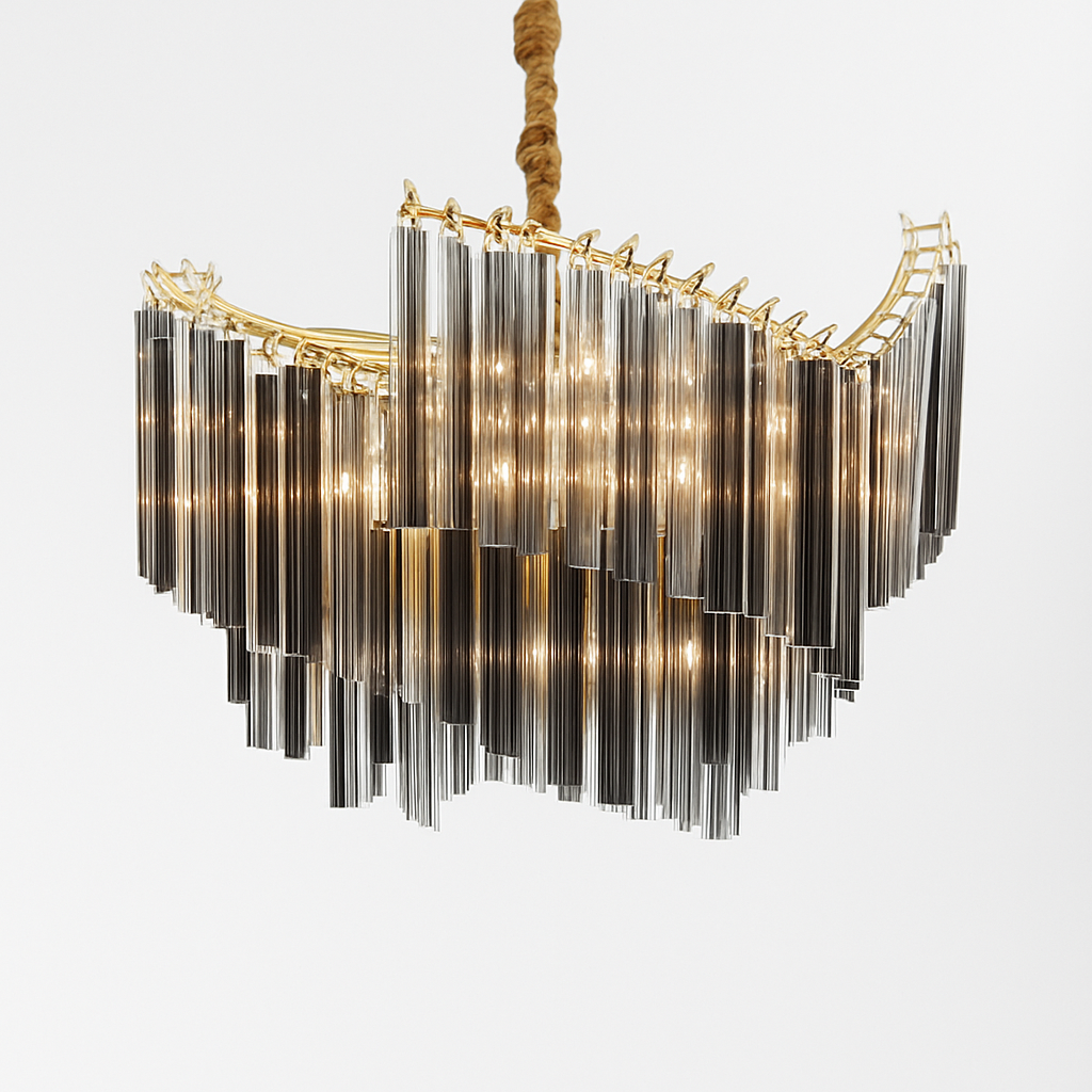 suspension en cristal luxe pour décoration moderne créative