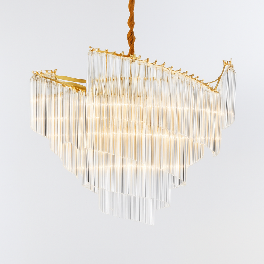 suspension en cristal luxe pour décoration moderne créative
