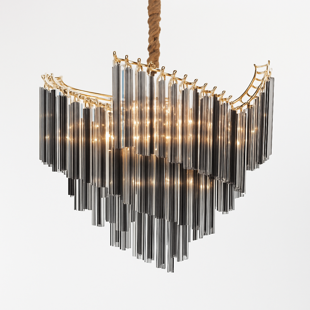 suspension en cristal luxe pour décoration moderne créative