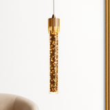 Suspension en cristal moderne à LED