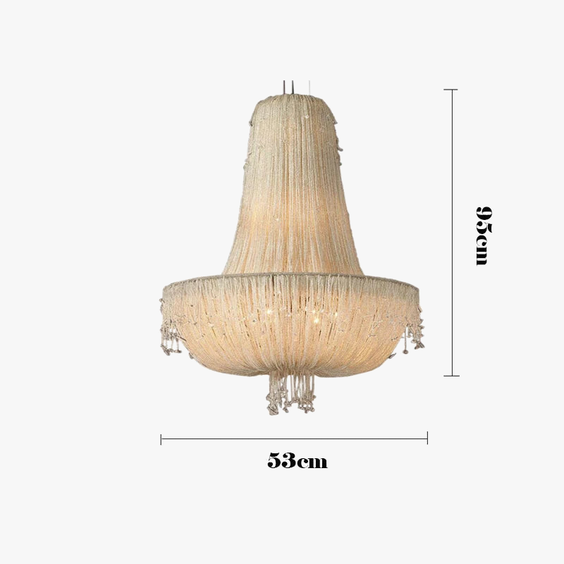 suspension en cristal rétro design créatif et luxueux
