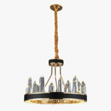 suspension en cristal transparent pour une décoration moderne
