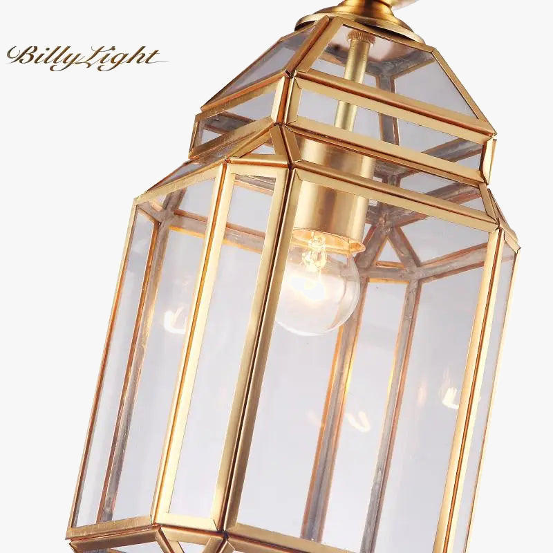 suspension en cuivre abat-jour en verre style industriel et rural