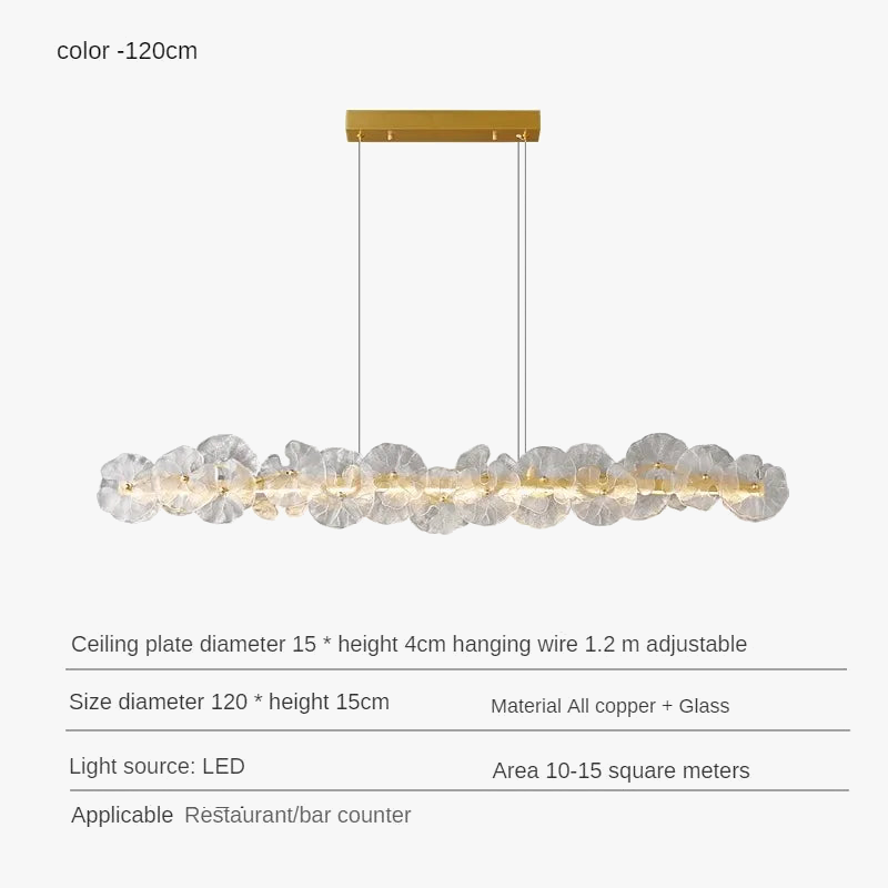 suspension en cuivre avec luminaire en verre artistique haut de gamme