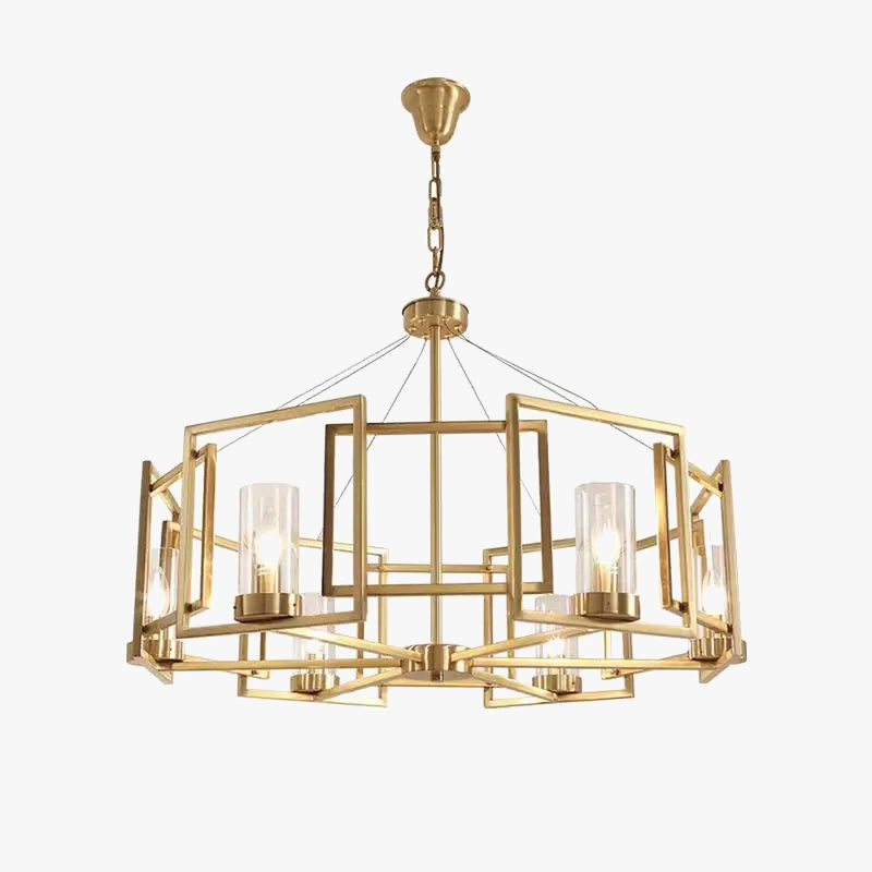 suspension en cuivre design créatif pour un éclairage élégant