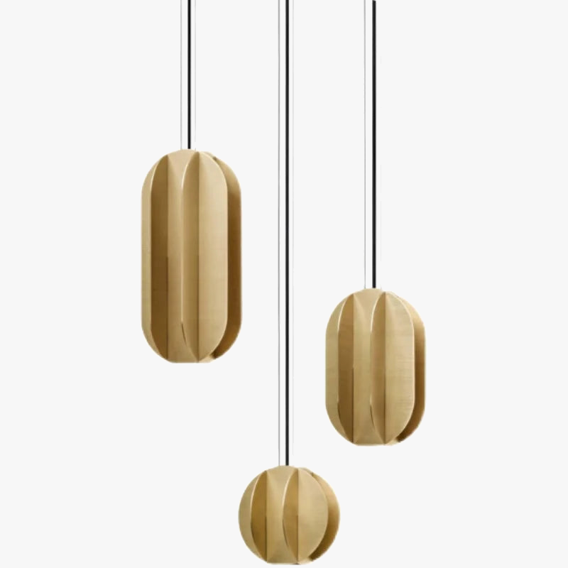 suspension en cuivre design minimaliste pour restaurant et bar