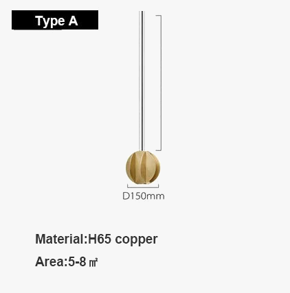 suspension en cuivre design minimaliste pour restaurant et bar