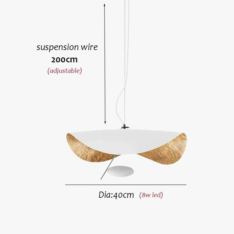 suspension en cuivre design moderne pour éclairage intérieur