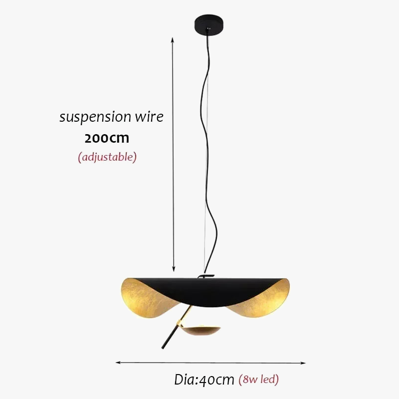 suspension en cuivre design moderne pour éclairage intérieur