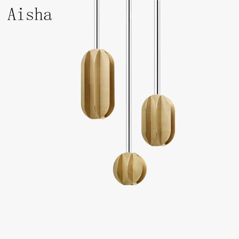 suspension en cuivre moderne pour éclairage décoratif intérieur