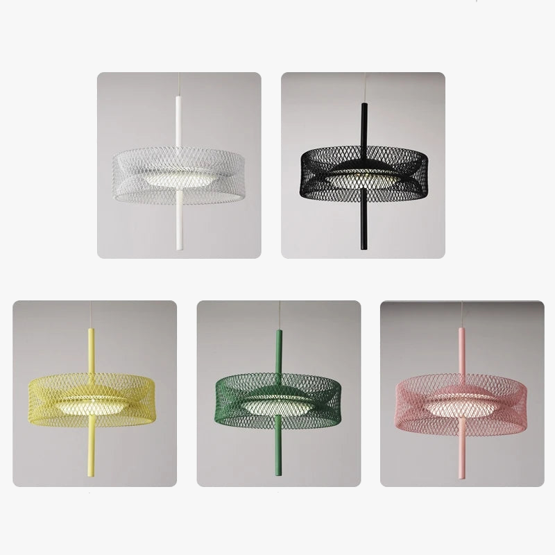 suspension en fer design éclairage intérieur à intensité variable
