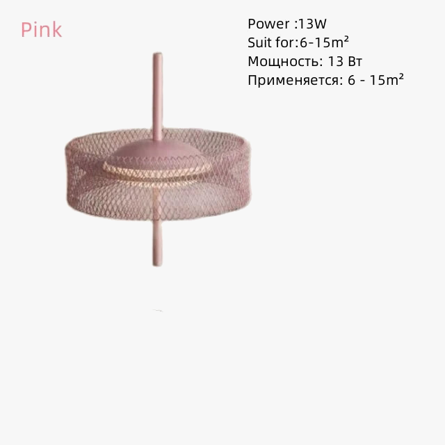 suspension en fer design éclairage intérieur à intensité variable