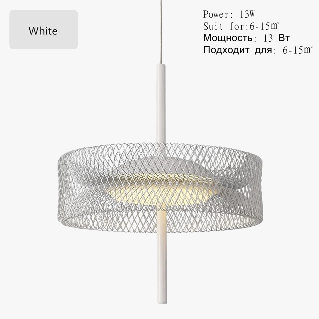suspension en fer design éclairage intérieur à intensité variable