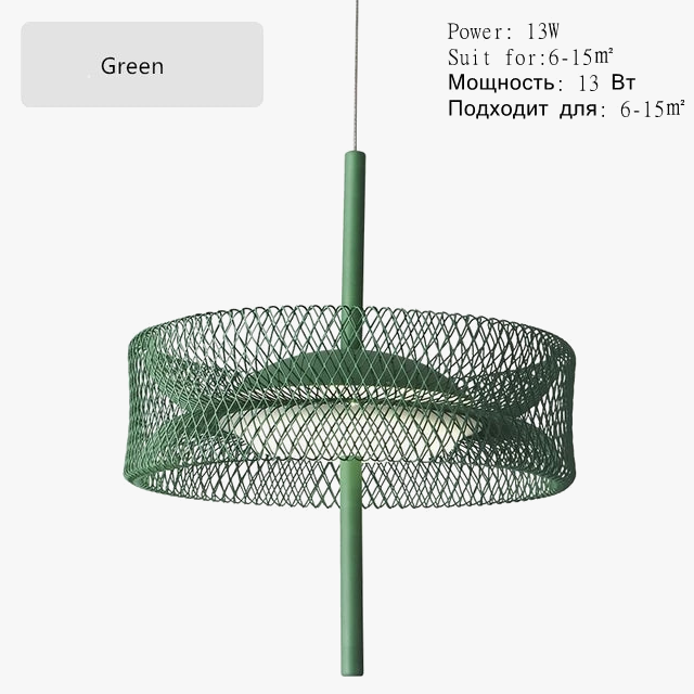 suspension en fer design éclairage intérieur à intensité variable