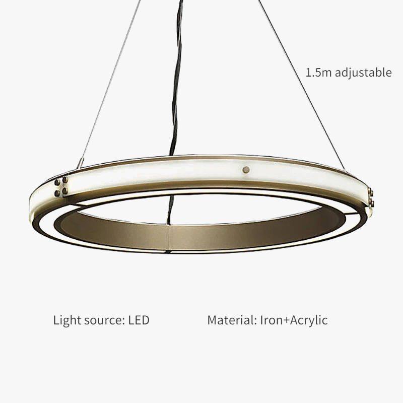 suspension en fer design moderne pour décoration intérieure élégante