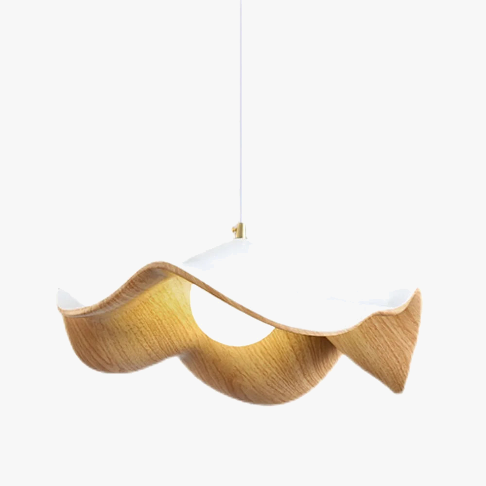 suspension en fer et bois style cottage nordique pour restaurant et loft