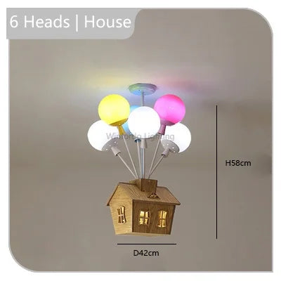 Lustre enfant en forme de ballon