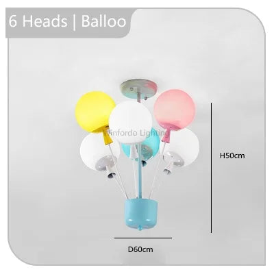 Lustre enfant en forme de ballon