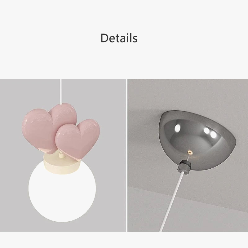 suspension en forme de cœur princesse pour enfants