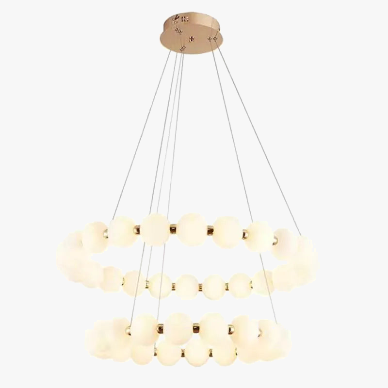 suspension en laiton design nordique led réglable