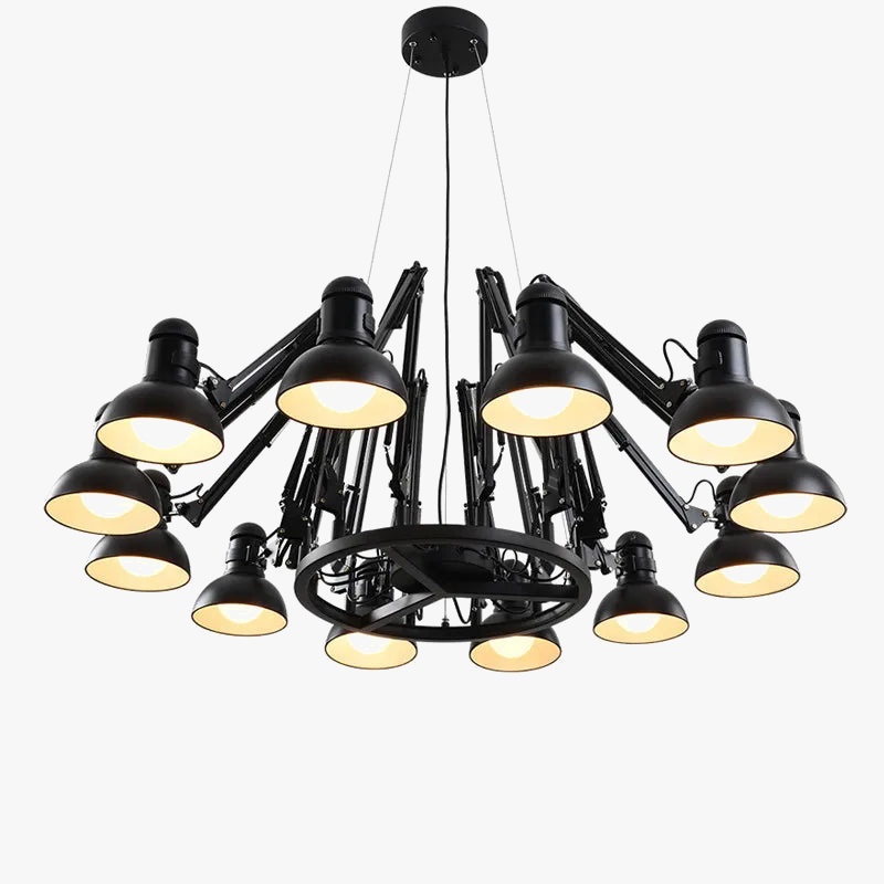 suspension en métal style araignée lumière led