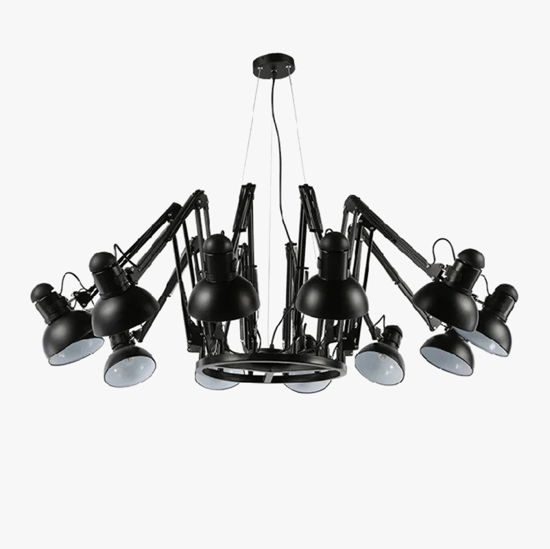 suspension en métal style araignée lumière led